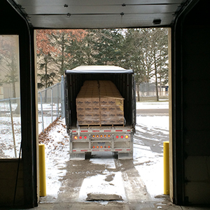 4,032 one-gallon water bottles for the people of flint