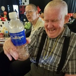 Enjoying some water at Ida Services Inc.'s spring formal